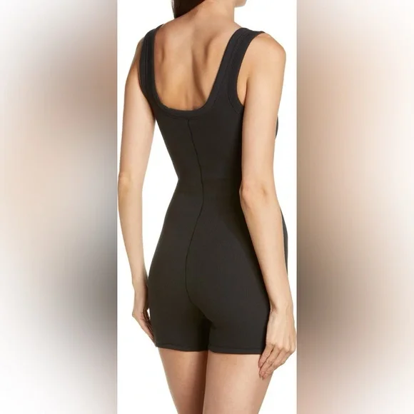 Skims Stretch Cotton Rib Romper - Picture 2 of 5